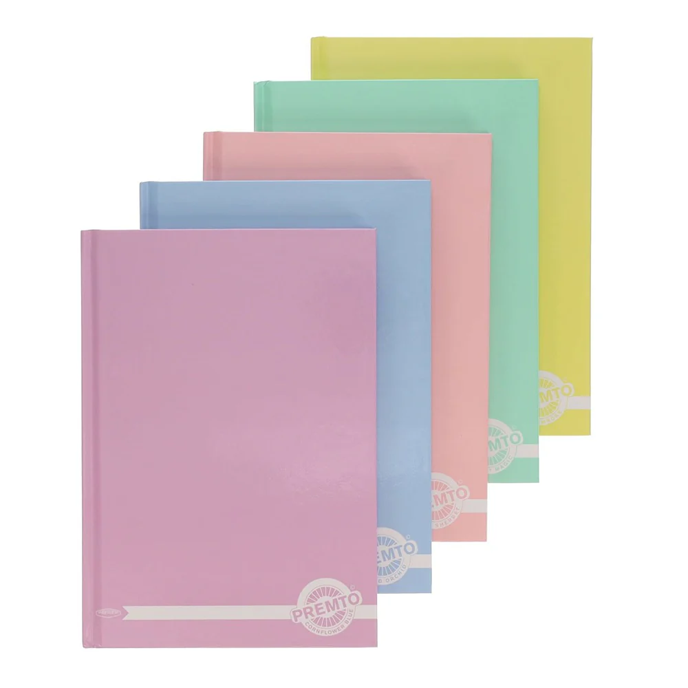 Premto A5 Hardback Notebook Multipack in Pastel Colors - Image 4