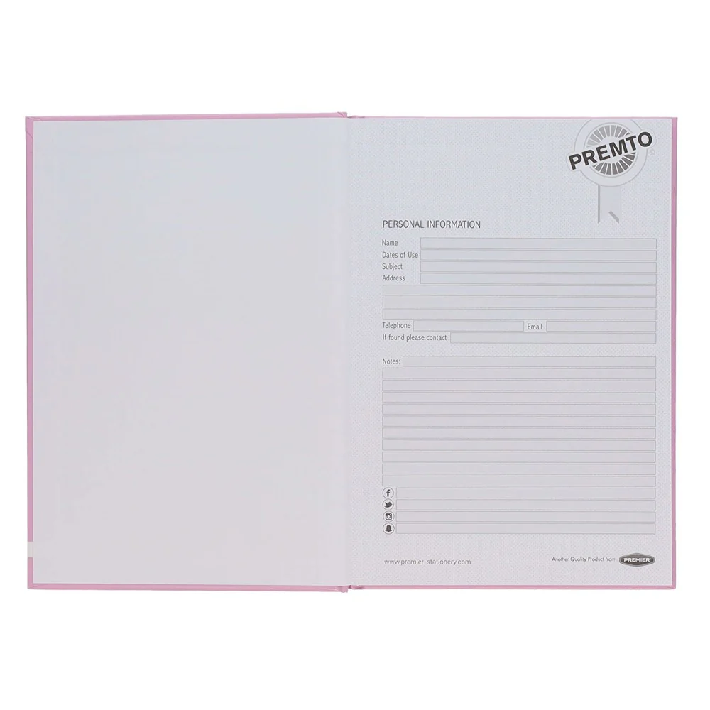 Premto A5 Hardback Notebook Multipack in Pastel Colors - Image 6