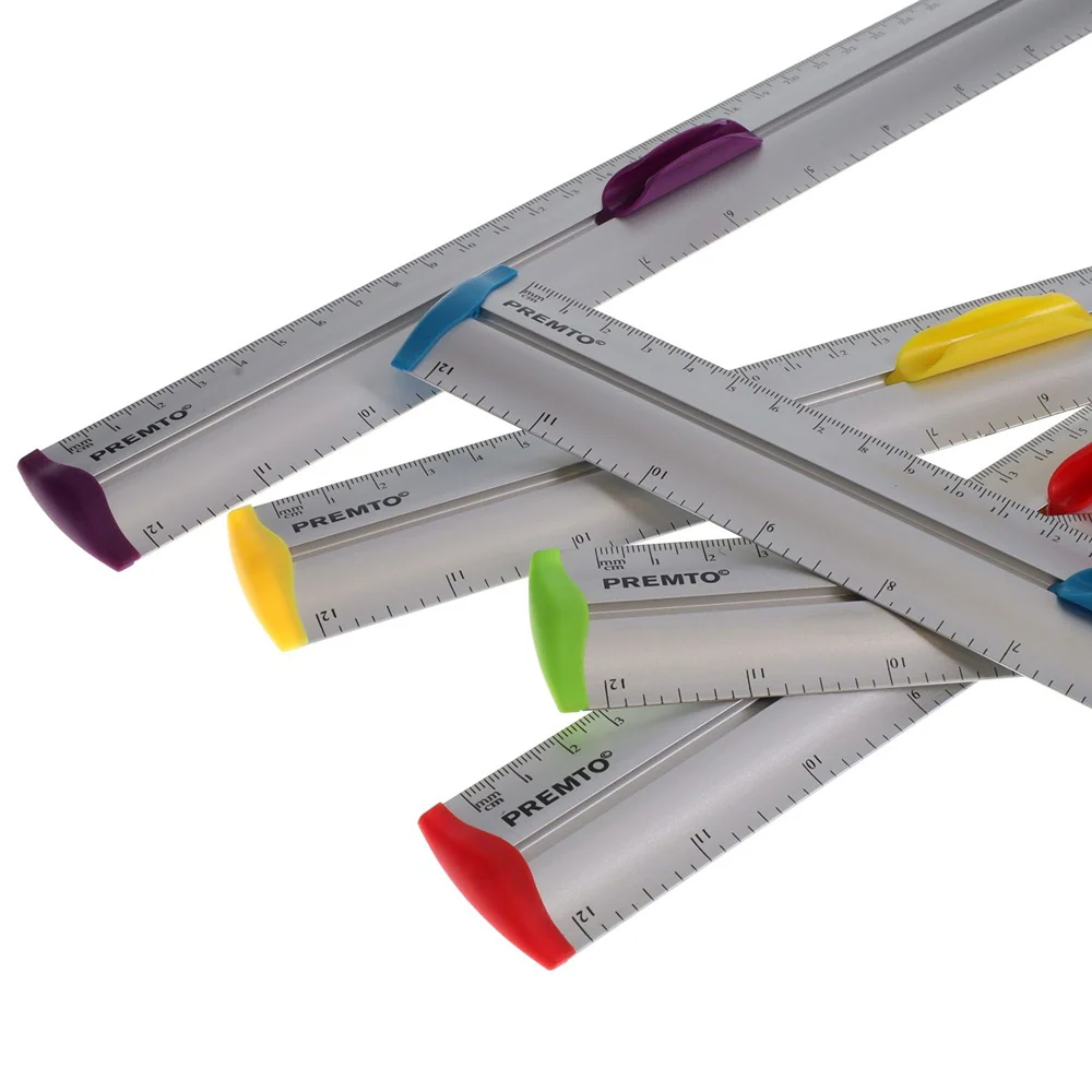 Premto Dual-Scale Aluminium Ruler with Comfort Grip - Image 4