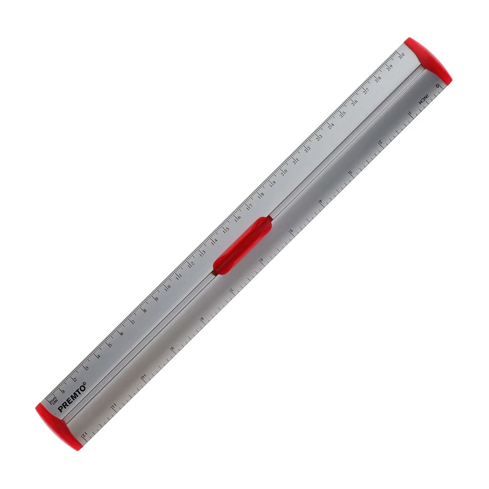 Premto Dual-Scale Aluminium Ruler with Comfort Grip - Image 7