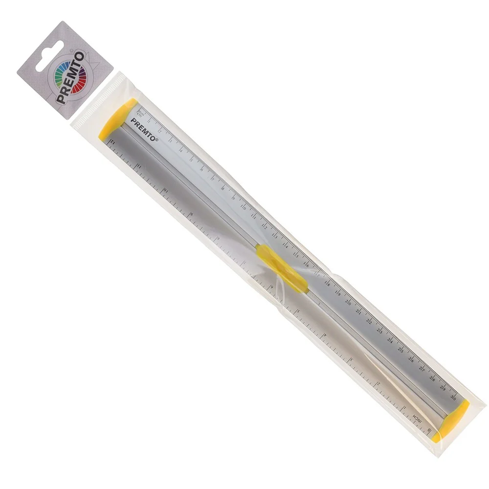 Premto Dual-Scale Aluminium Ruler with Comfort Grip - Image 8