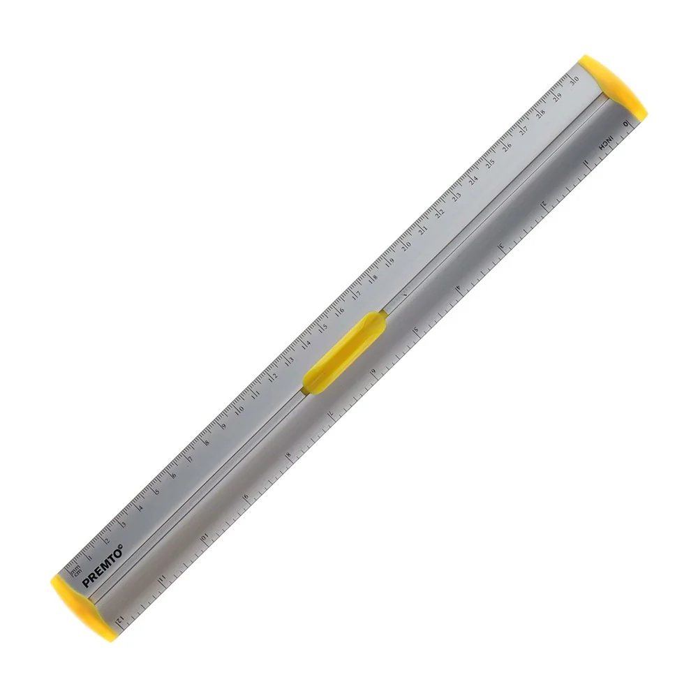 Premto Dual-Scale Aluminium Ruler with Comfort Grip - Image 9