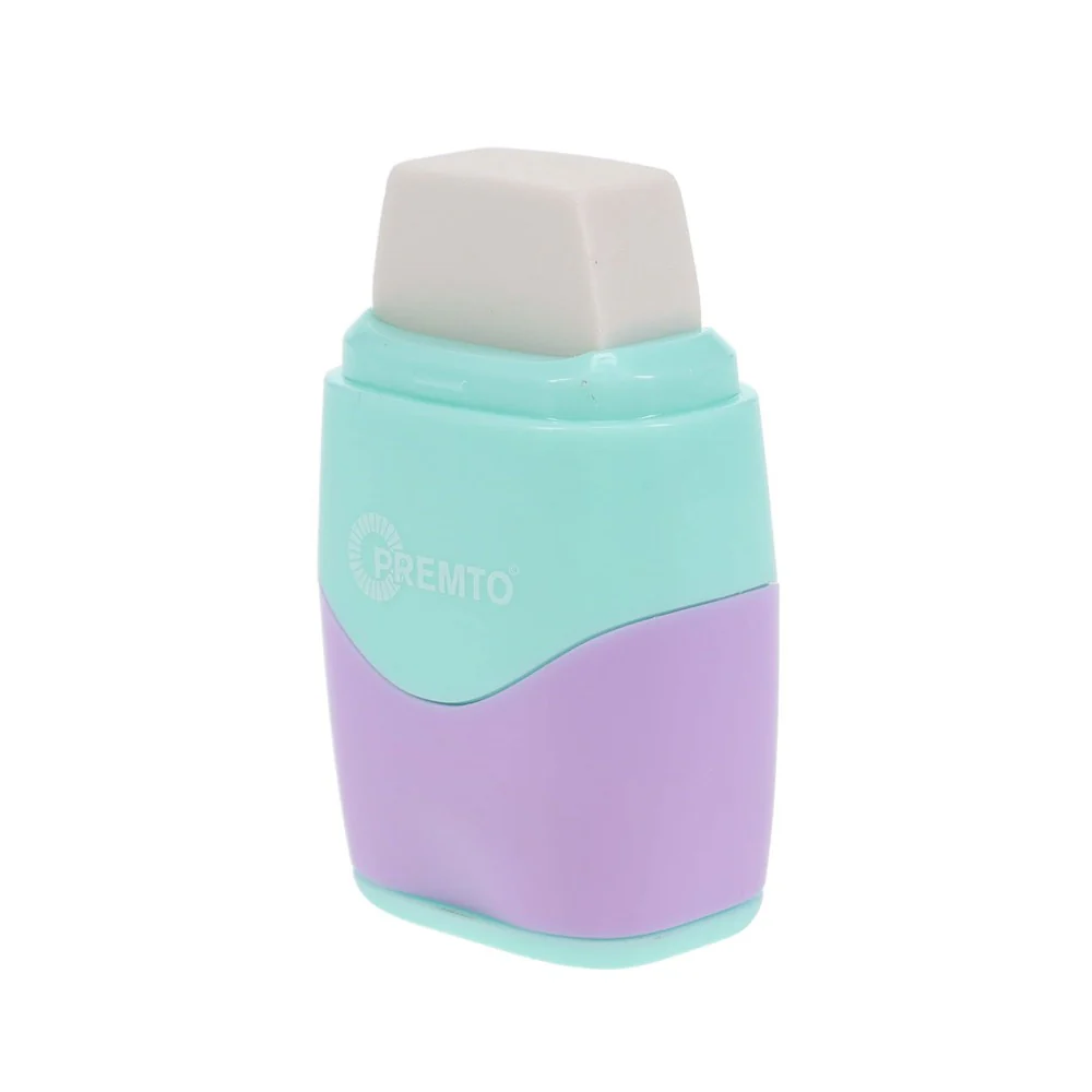 Premto Pastel Twin Hole Sharpener with Built-in Eraser - Image 9