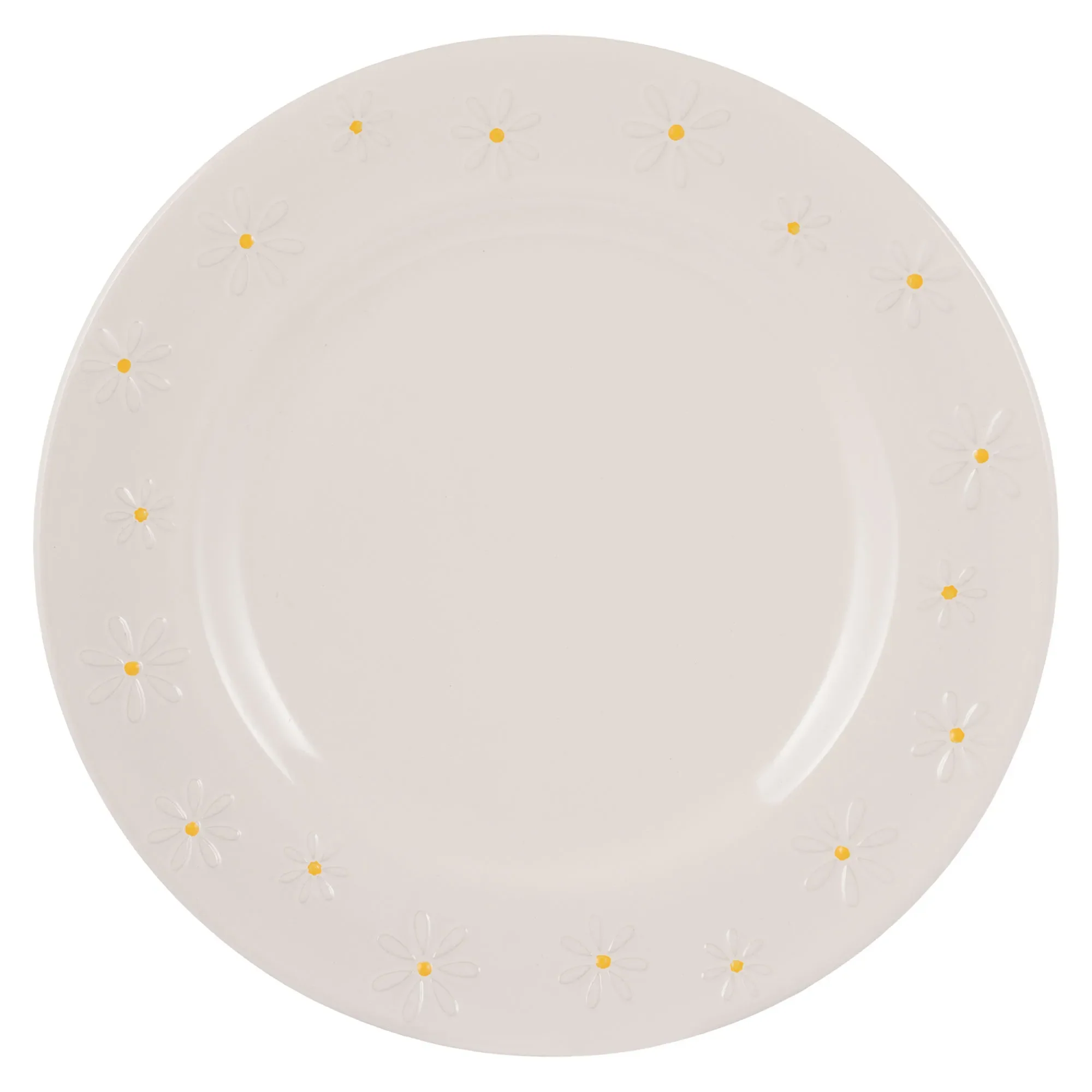 Price & Kensington Embossed Daisy Dinner Plate | 27cm Ceramic