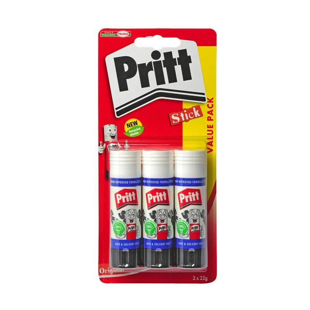 Pritt Glue Stick | 22g x 3