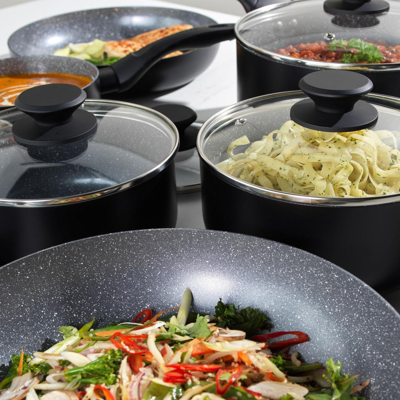 Progress Marble Ceramic Non Stick Saucepan with Lid | 20cm - Image 6