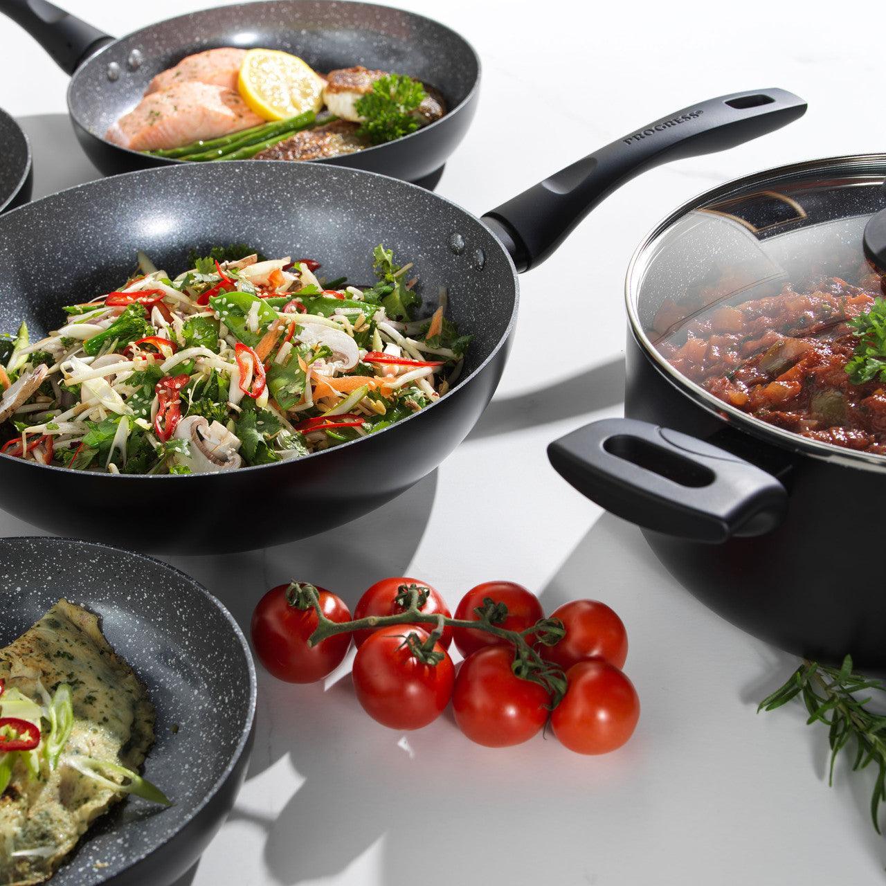 Progress Marble Ceramic Non Stick Stir Fry Pan | 28cm - Image 3