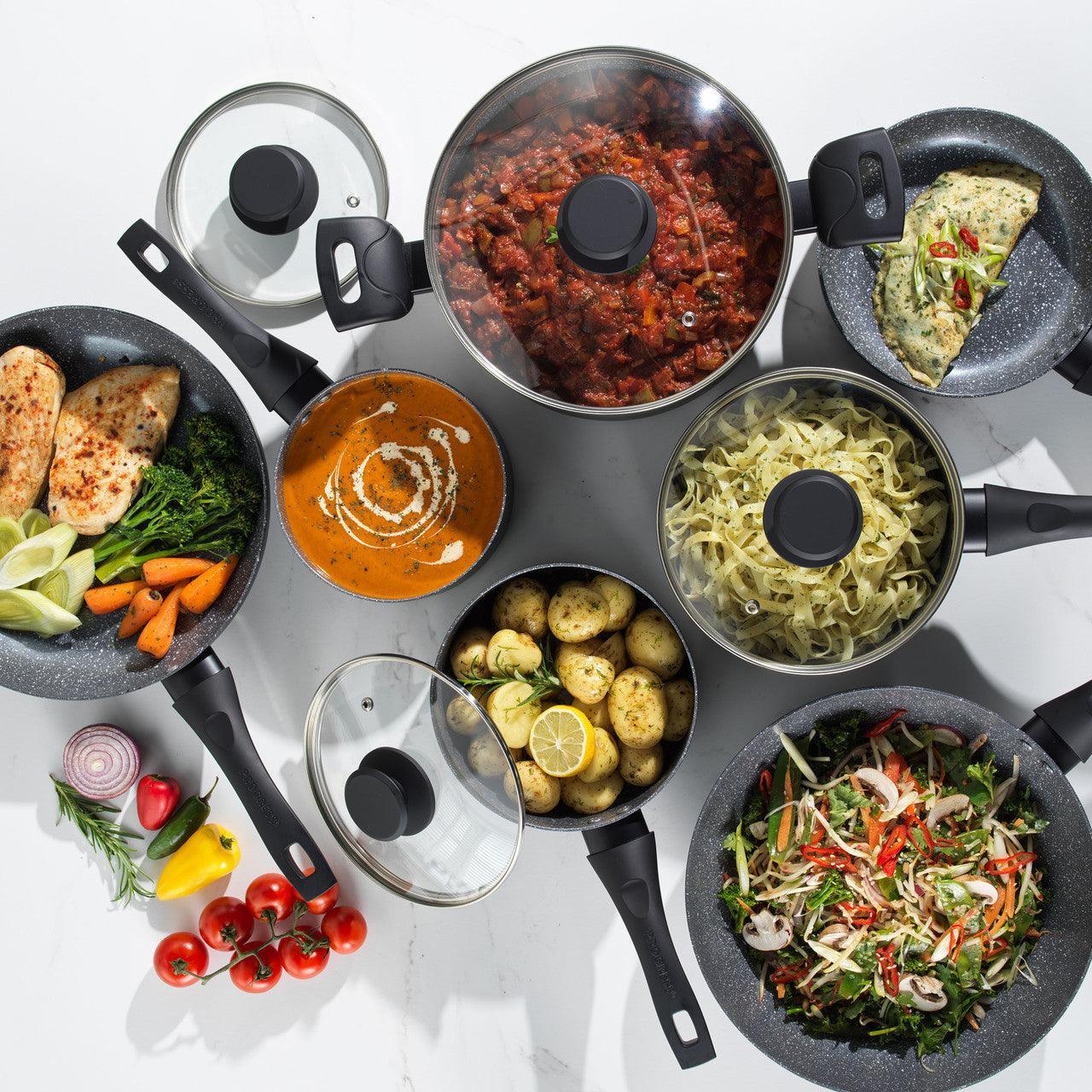 Progress Marble Ceramic Non Stick Stir Fry Pan | 28cm - Image 4
