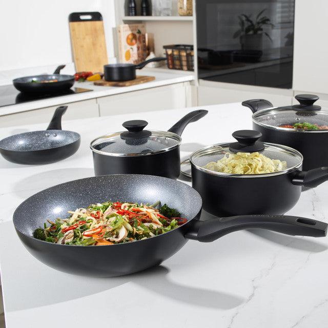 Progress Marble Ceramic Non Stick Stir Fry Pan | 28cm - Image 7