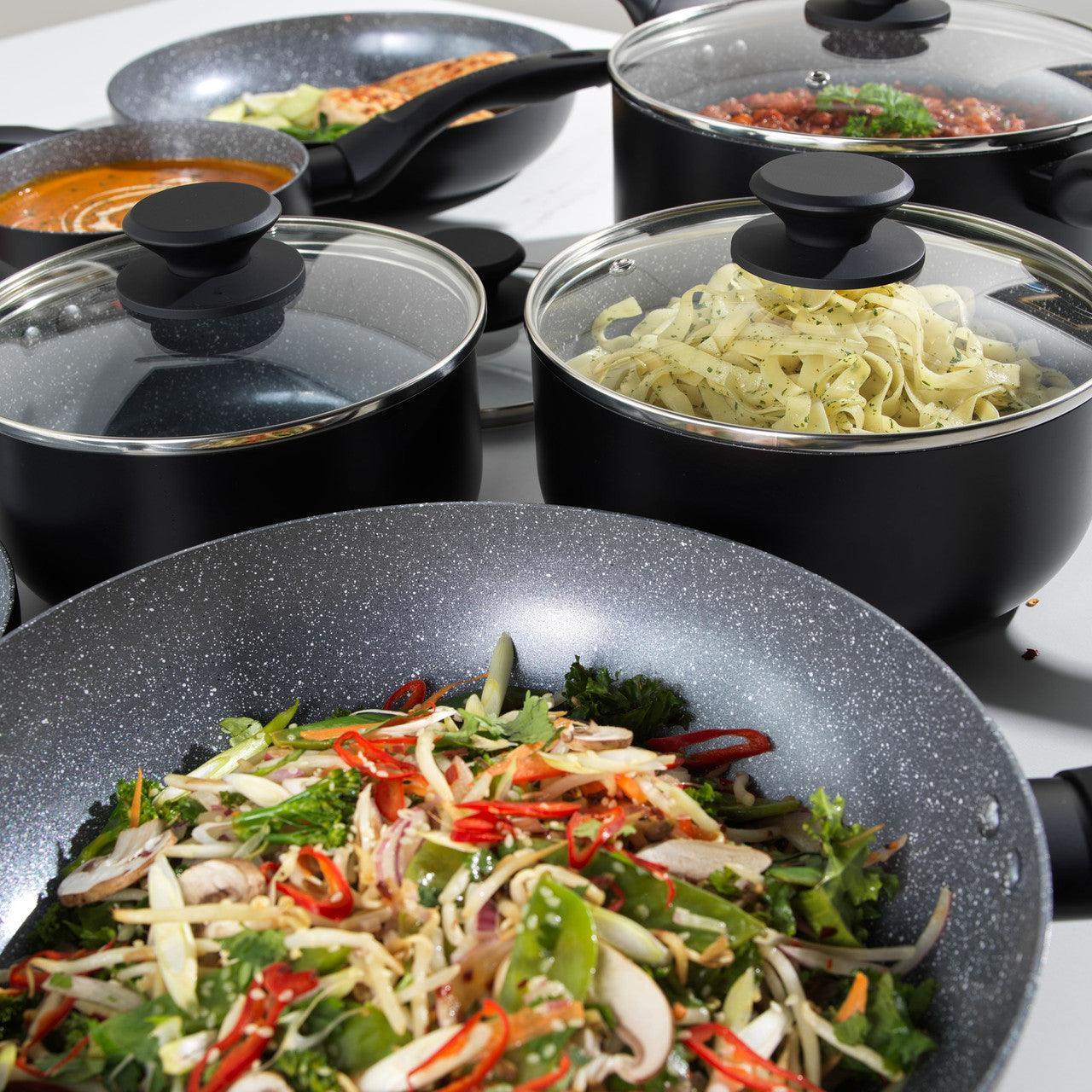 Progress Marble Ceramic Non Stick Stir Fry Pan | 28cm - Image 8