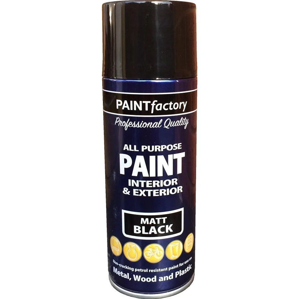 Rapide Matt Black Spray Paint | 400ml