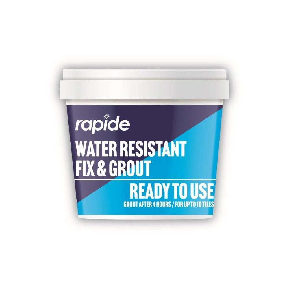 Rapide Ready to Use Water Resistant Fix & Grout Tub | 470g