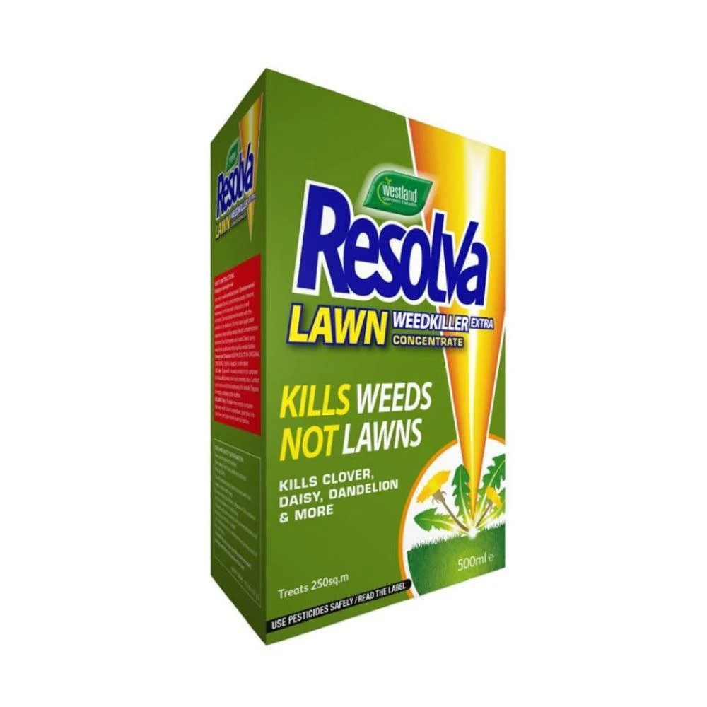 Resolva Lawn Weedkiller Extra Concentrate | 500ml | Treats 250 m2