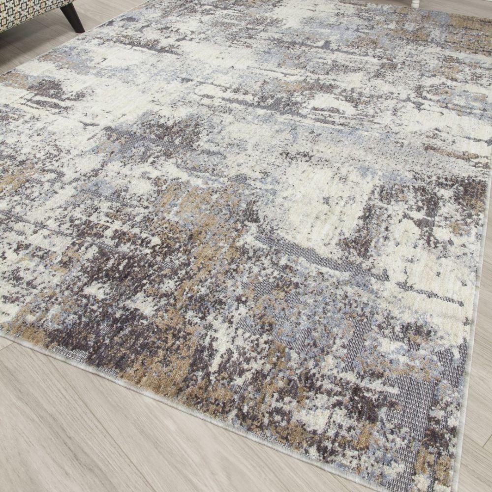 Revive Nova Cream Beige Modern Rug | Made From Recycled Plastic Bottles - Image 7