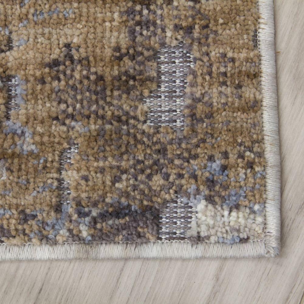 Revive Nova Cream Beige Modern Rug | Made From Recycled Plastic Bottles - Image 9