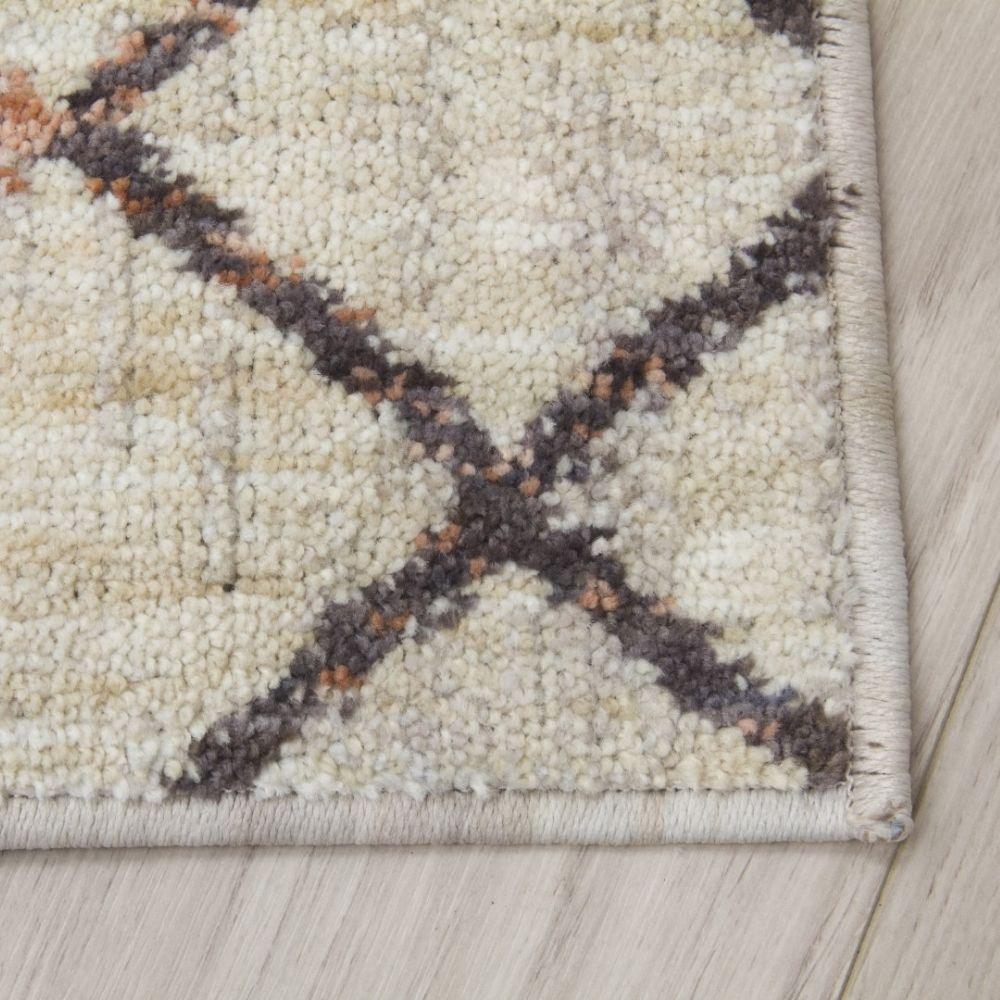 Revive Tribeca Cream Beige Modern Rug | Made From Recycled Plastic Bottles - Image 4