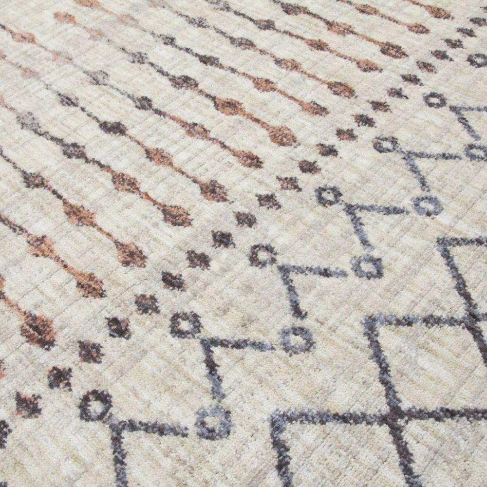 Revive Tribeca Cream Beige Modern Rug | Made From Recycled Plastic Bottles - Image 6