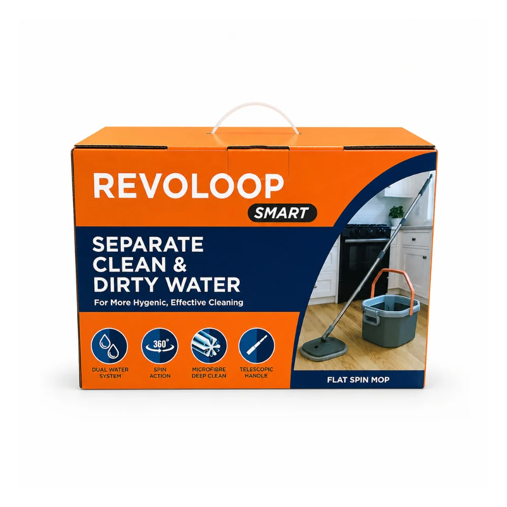Revoloop Smart Octagon Spin Mop | Floor Cleaning Mop System