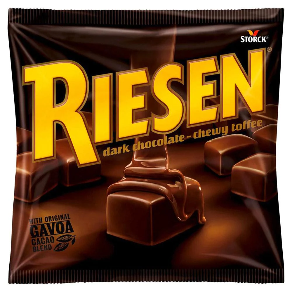Riesen Dark Chocolate Chewy Toffee Bag | 135g