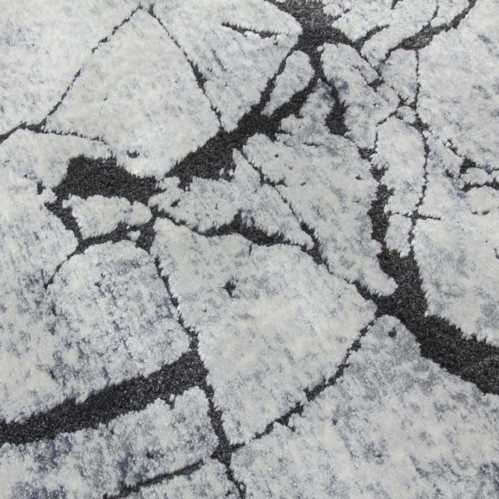 Rococo Glacial Grey Modern Rug | Abstract Design - Image 5