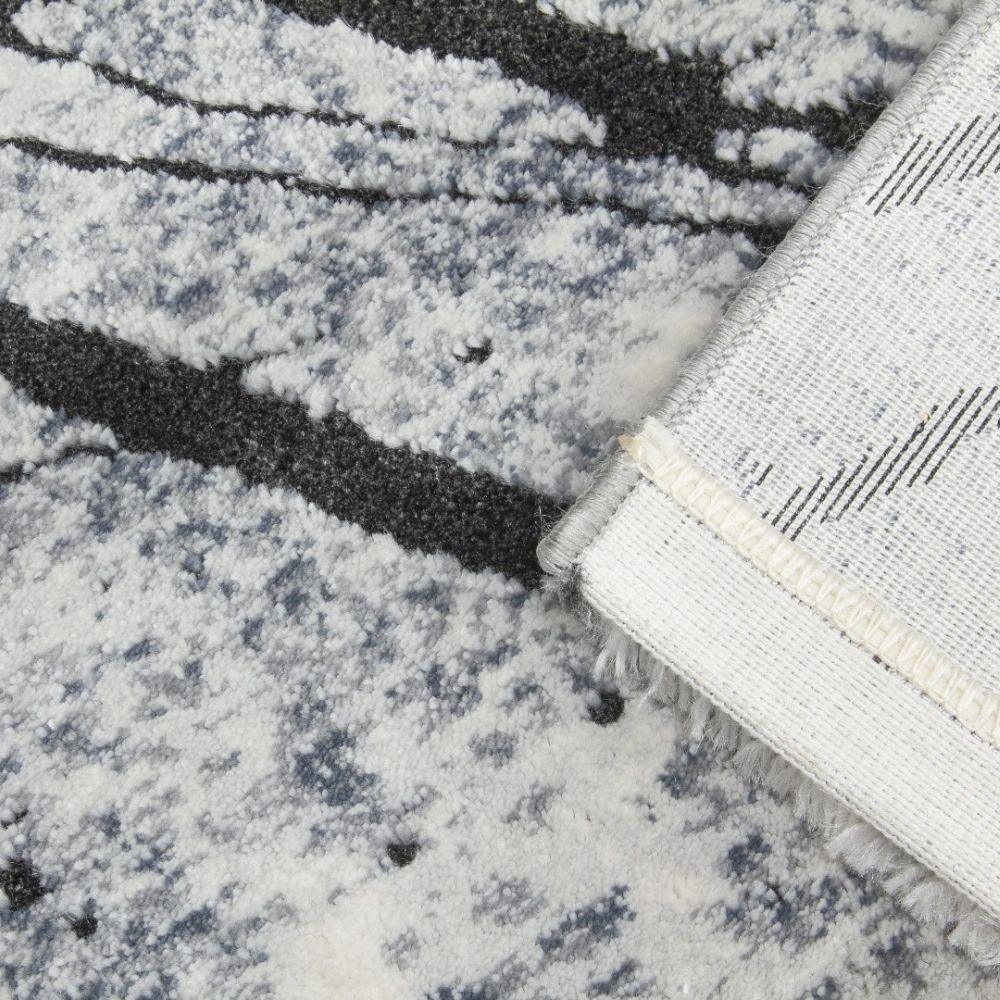 Rococo Glacial Grey Modern Rug | Abstract Design - Image 7