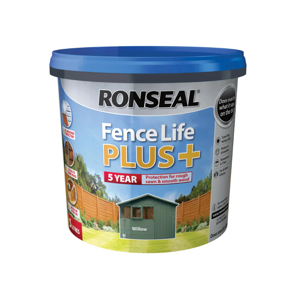 Ronseal Fence Life Plus Willow Shed and Fence Treatment | 5L