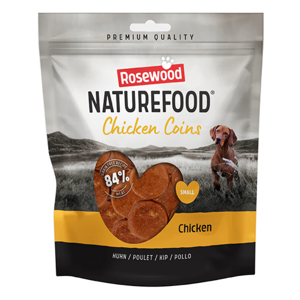 Rosewood Naturefood Chicken Coins Dog Treats | Value Pack, 320g