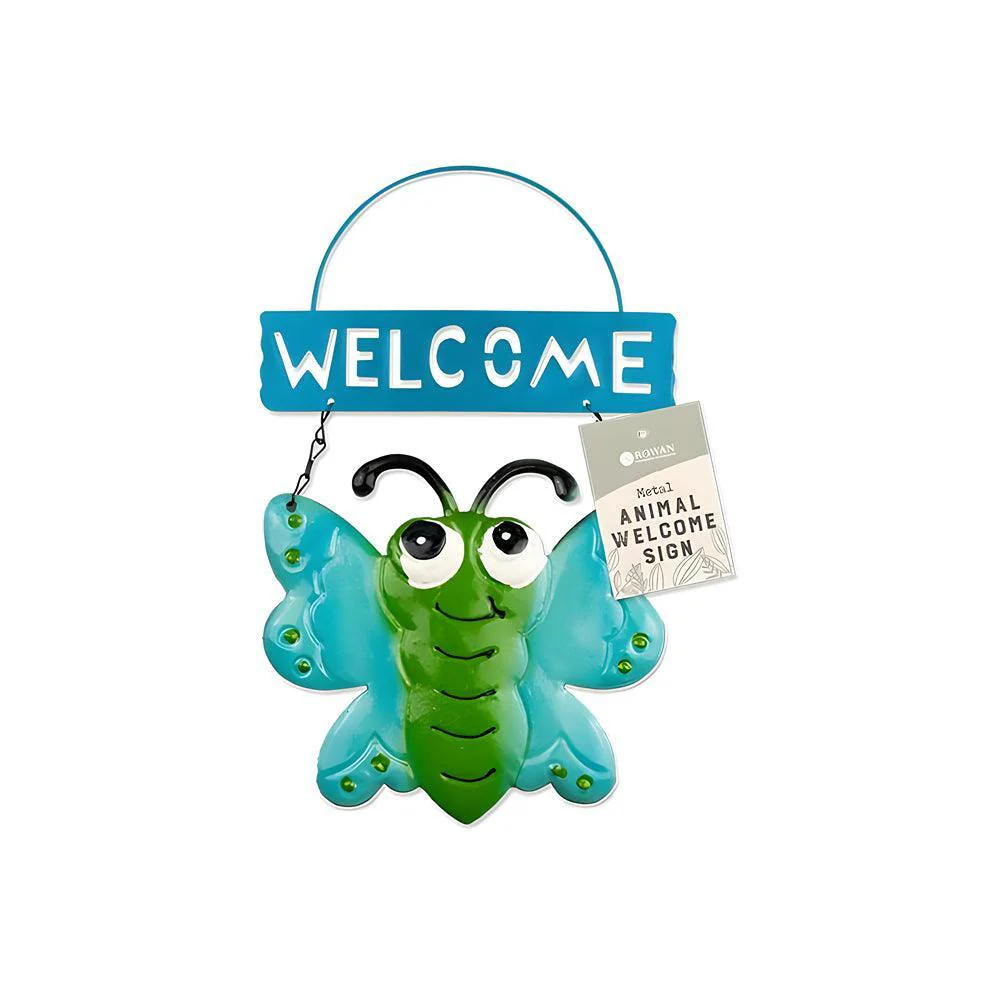 Rowan Metal Cute Animal Welcome Sign | Assorted | 8cm - Image 4