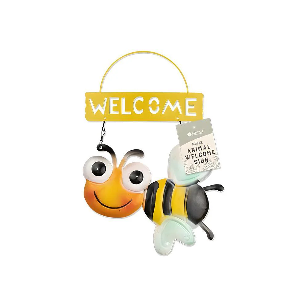 Rowan Metal Cute Animal Welcome Sign | Assorted | 8cm - Image 5