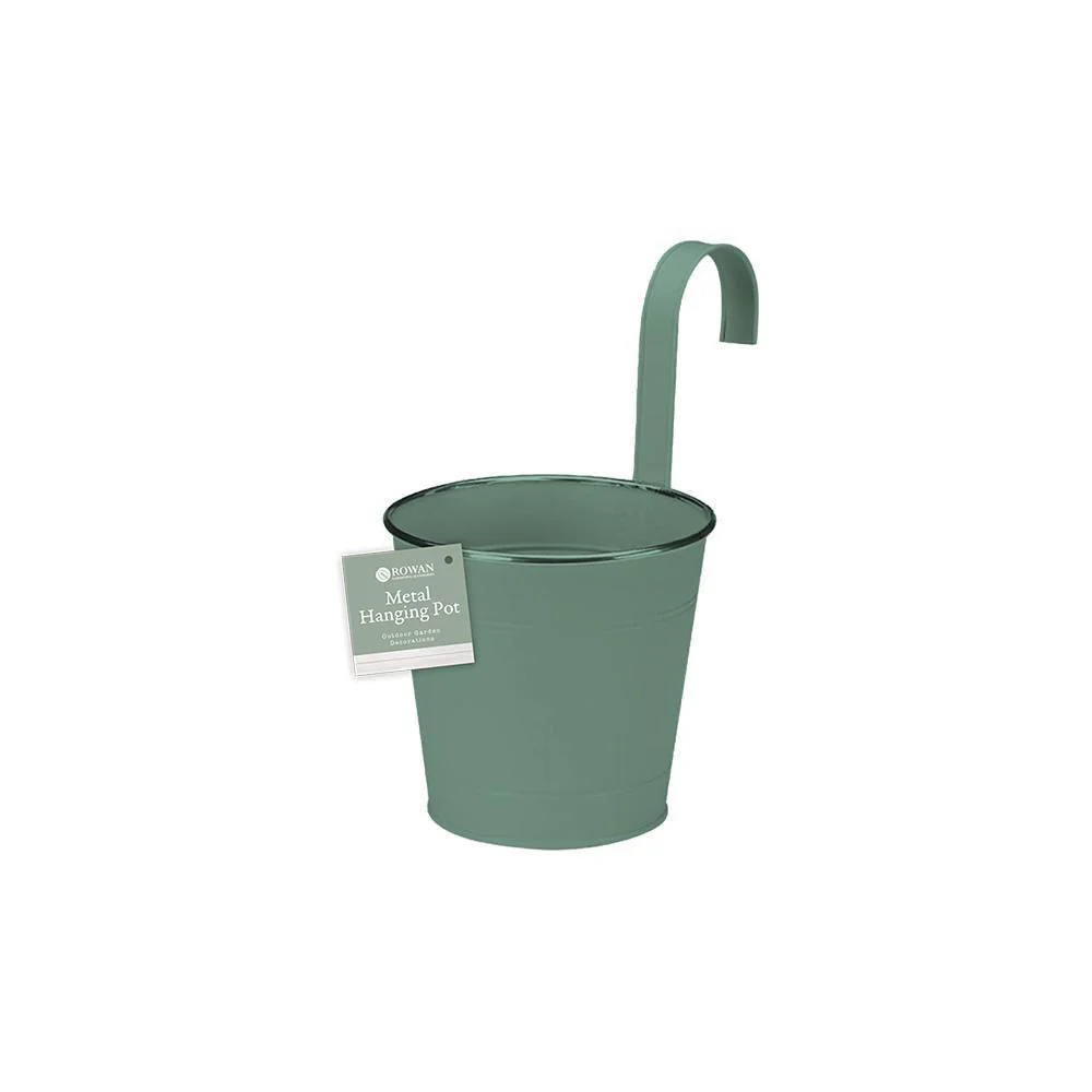 Rowan Metal Fence & Balcony Hanging Pot | Assorted Colour | 15cm - Image 3