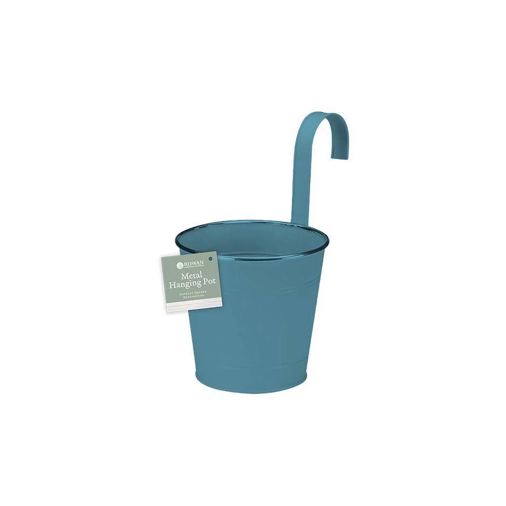 Rowan Metal Fence & Balcony Hanging Pot | Assorted Colour | 15cm - Image 4