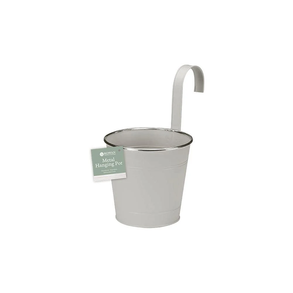 Rowan Metal Fence & Balcony Hanging Pot | Assorted Colour | 15cm - Image 5