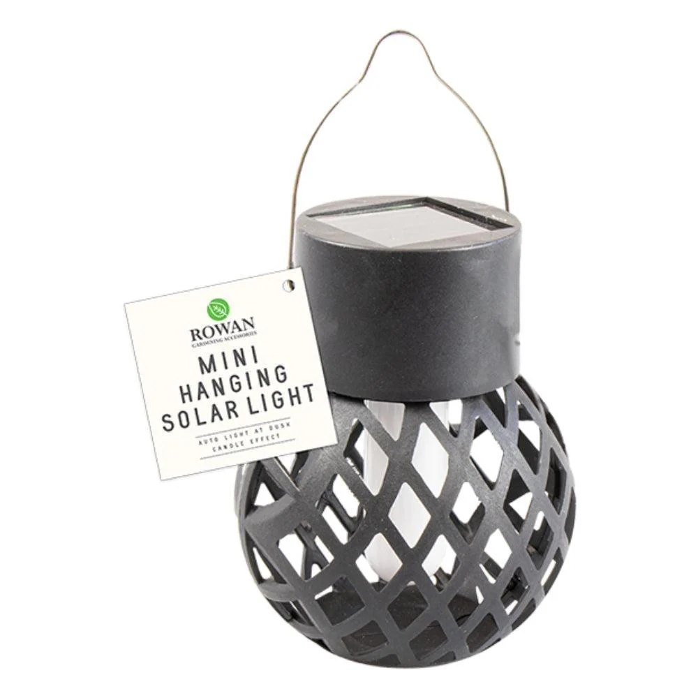 Rowan Mini Hanging Solar Light Candle Effect