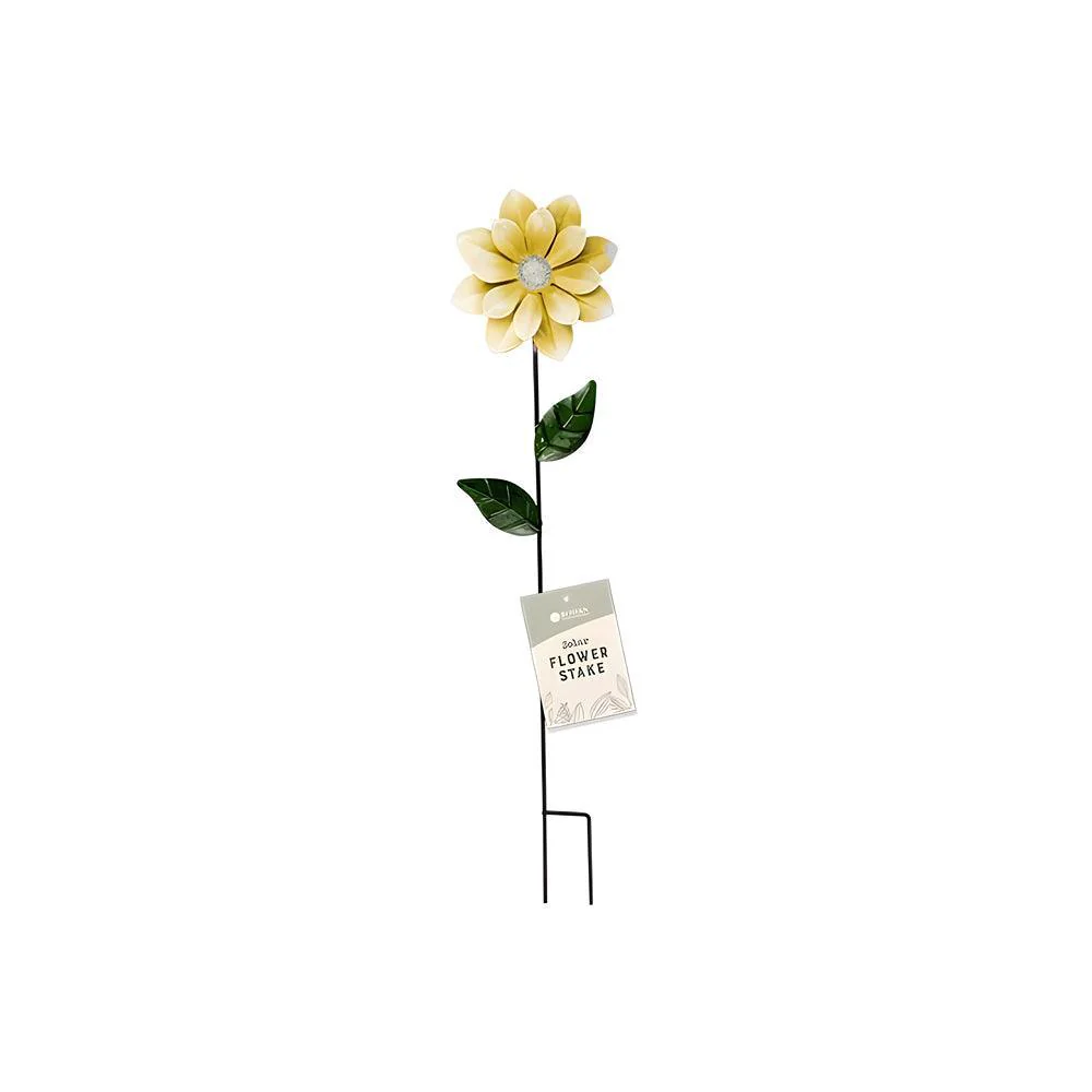 Rowan Solar Powered Flower Garden Stake | Assorted Colour | 49cm - Image 3