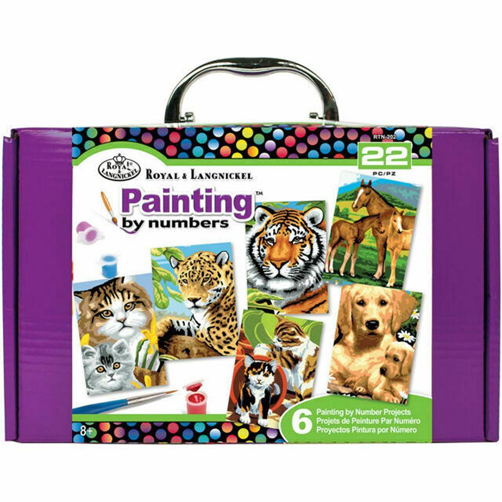 Royal & Langnickel Animal Painting By Numbers Box Set | 22 Piece Set