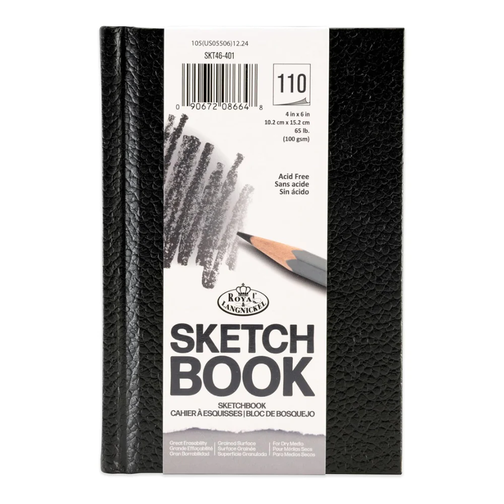 Royal & Langnickel 4 x 6 Hardback Sketchbook | Hardback Cover