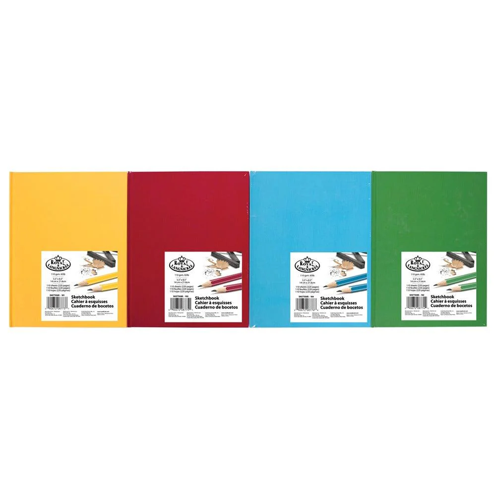 Royal & Langnickel Hardbound Sketchbooks | 5.5x8.5 Inch, 4 Colors