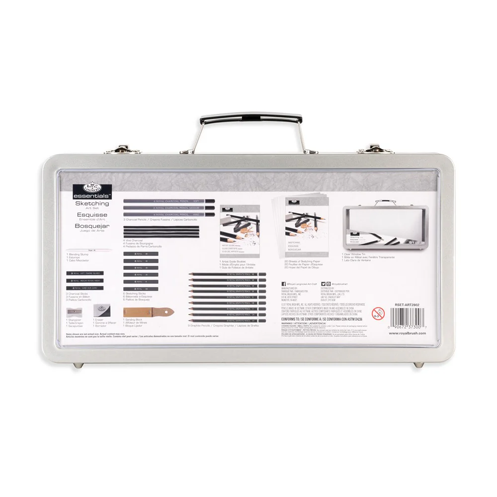 Royal & Langnickel Large Window Sketch Art Set | 51 Piece, HB–6B, Charcoal - Image 2