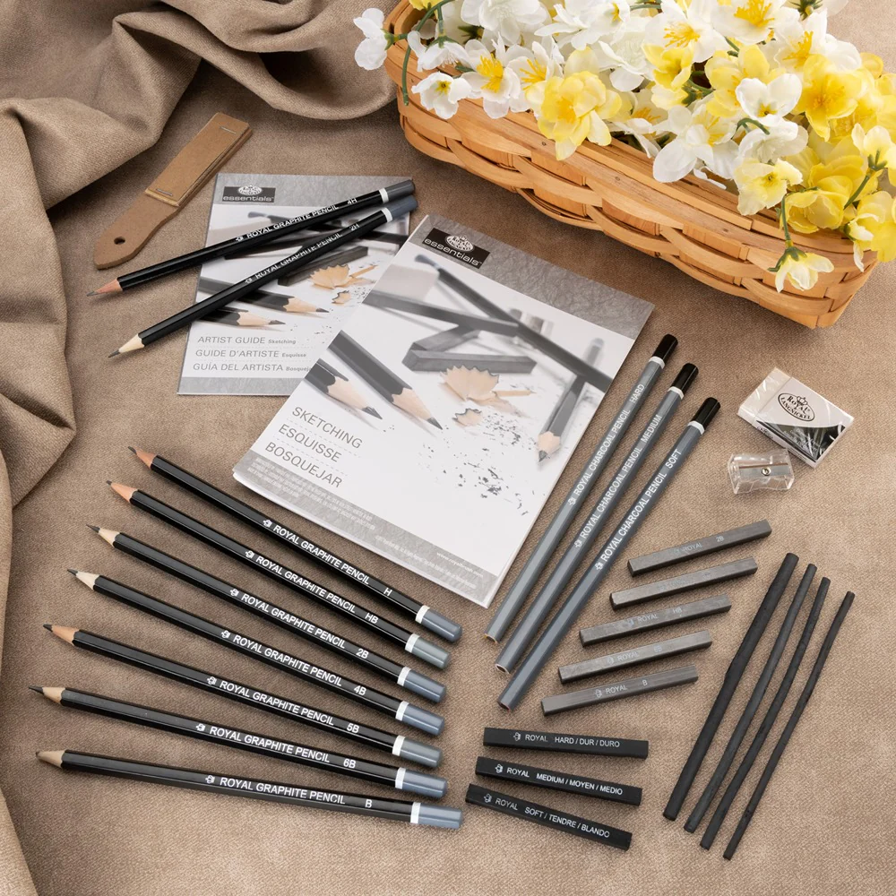 Royal & Langnickel Large Window Sketch Art Set | 51 Piece, HB–6B, Charcoal - Image 3