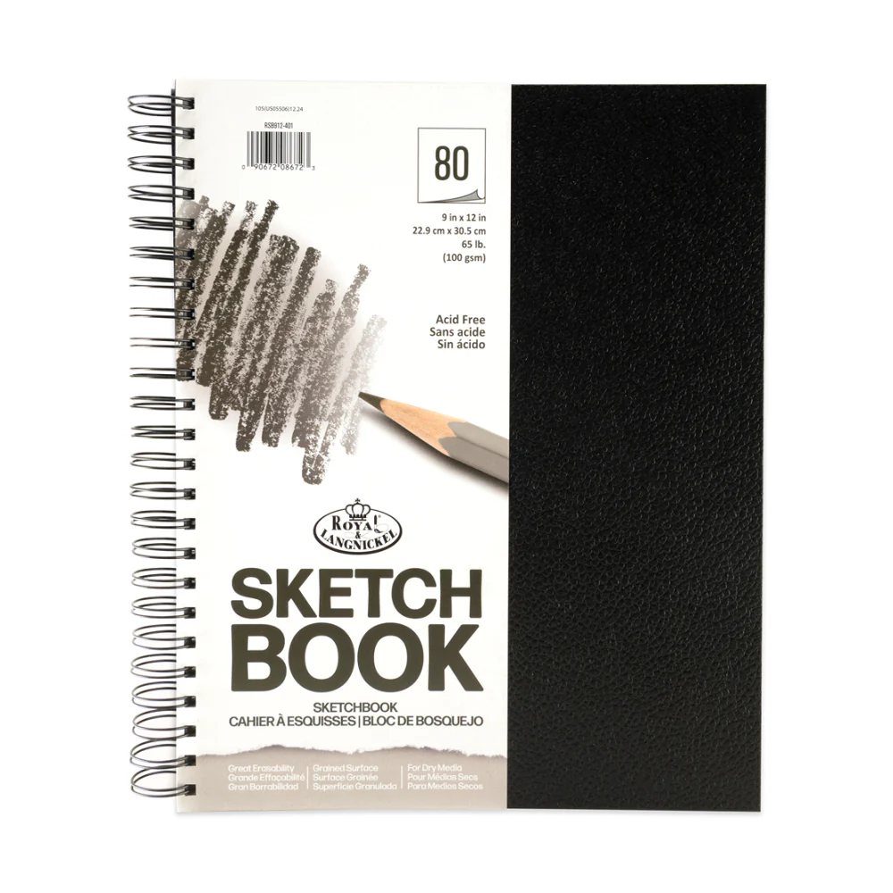 Royal & Langnickel Spiral Bound Sketchbook Art Pad | 9 x 12in