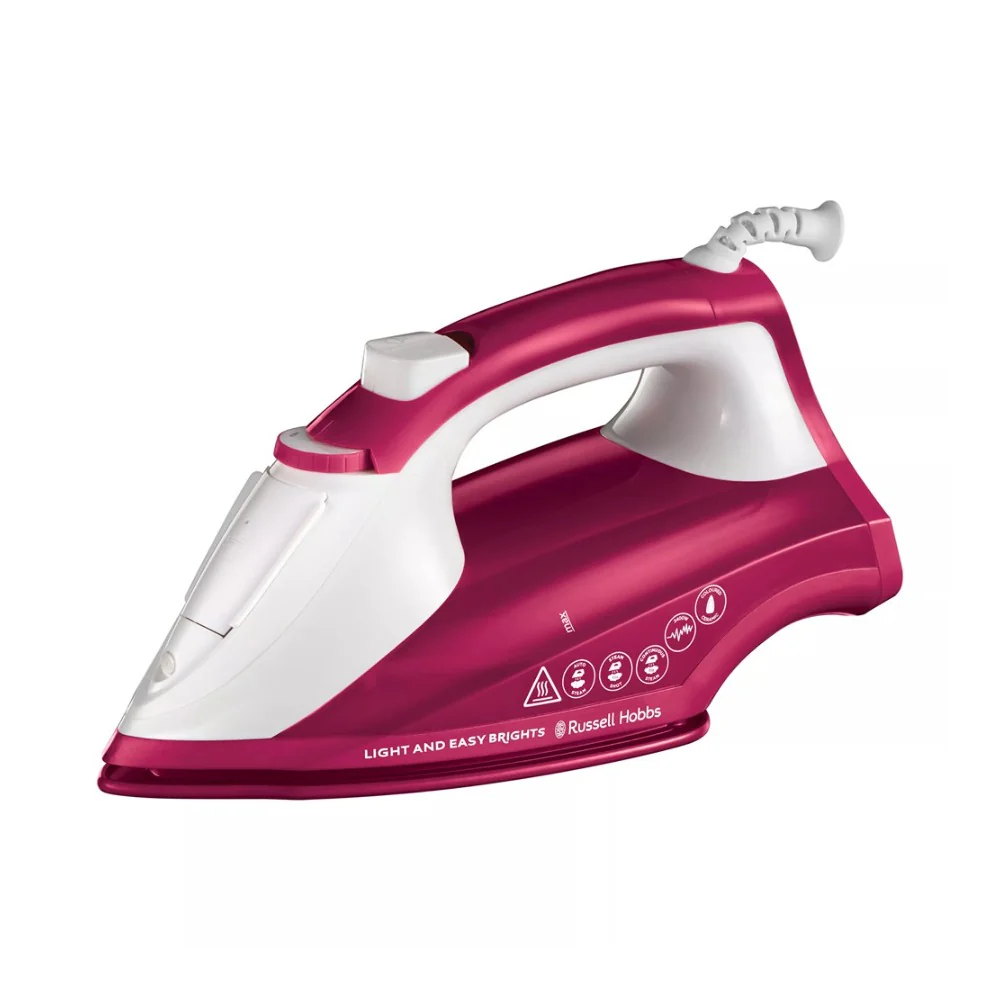 Russell Hobbs Berry Steam Iron | Auto Steam, Steam Shot, Vertical Steam