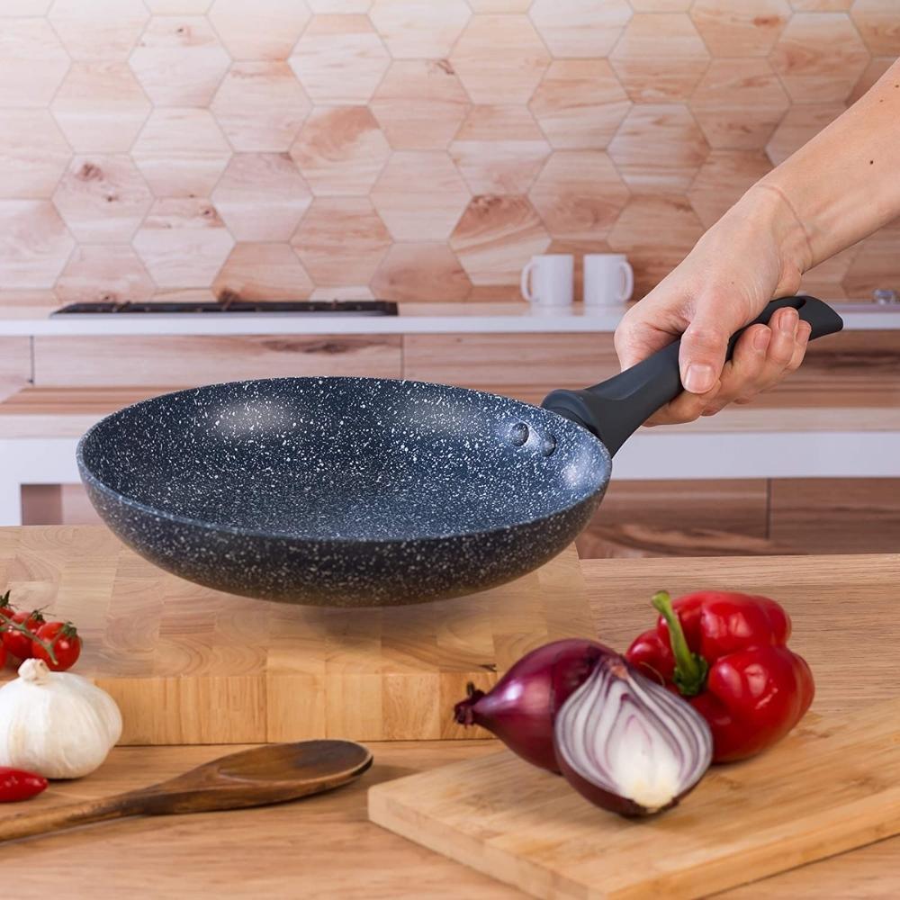 Russell Hobbs Blue Marble Non-Stick Frying Pan | 24cm - Image 3