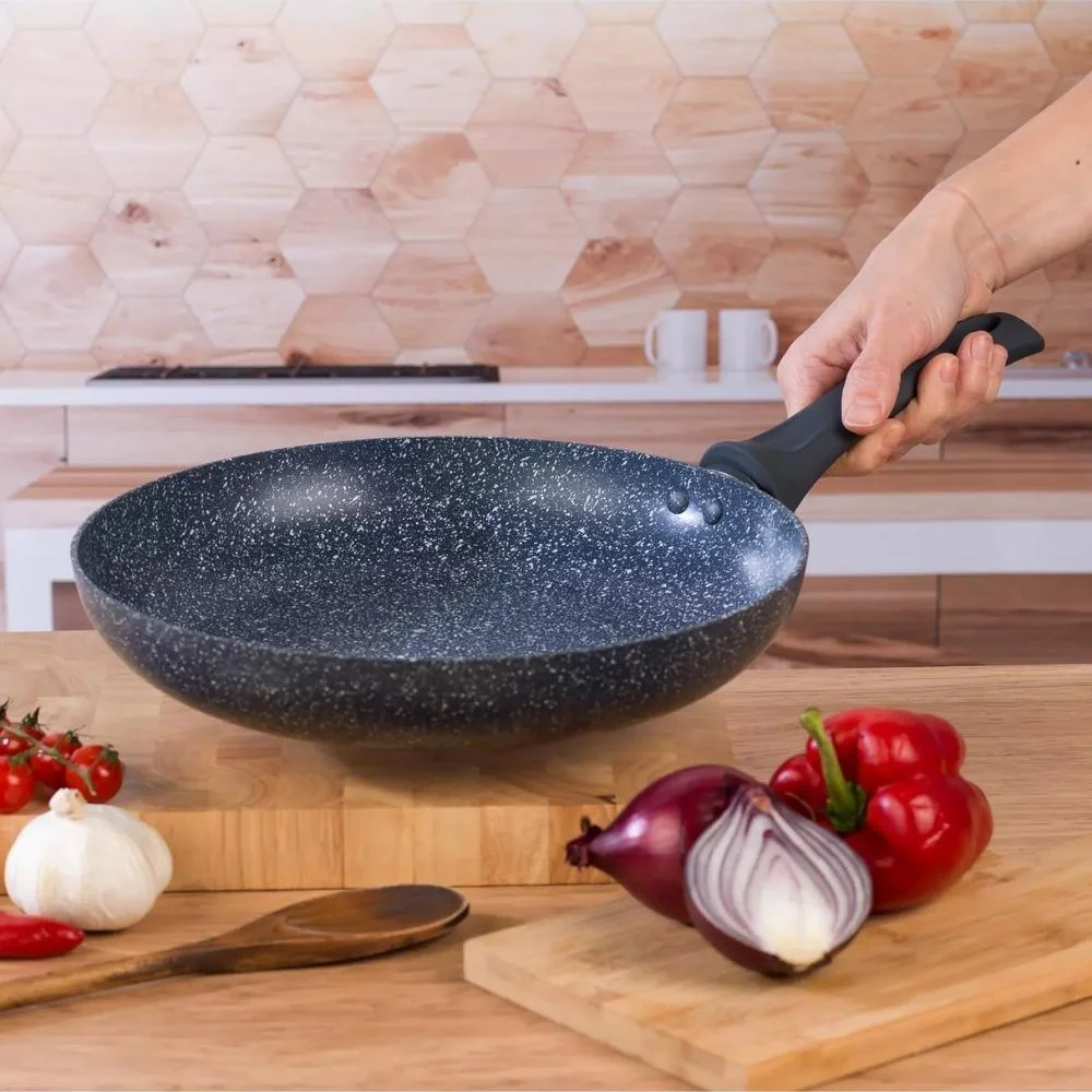 Russell Hobbs Blue Marble Non-Stick Frying Pan 28cm - Image 4
