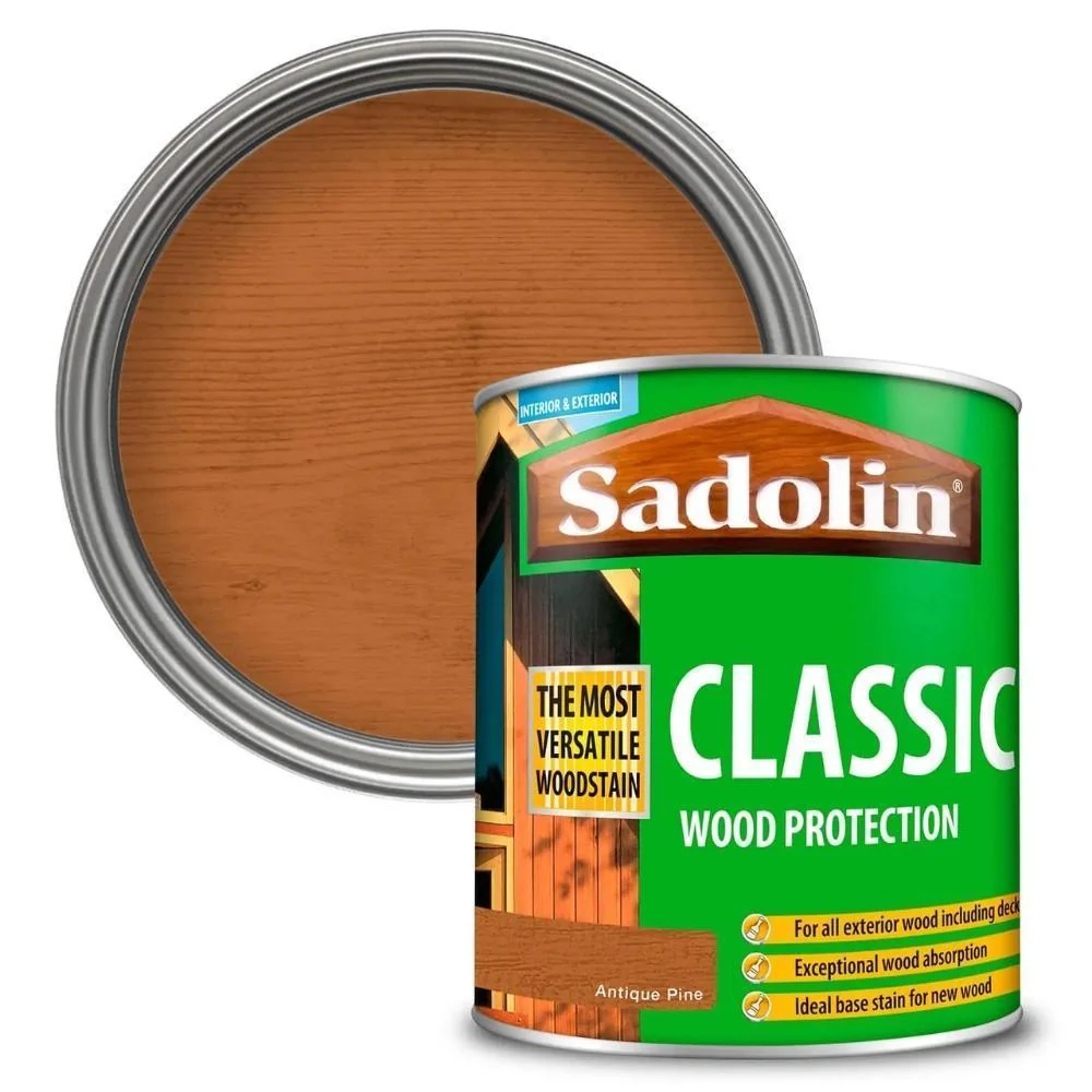 Sadolin Classic All Purpose Woodstain Antique Pine | 1ltr - Image 2