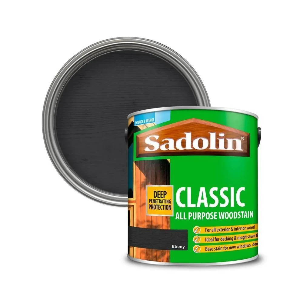 Sadolin Classic All Purpose Woodstain Ebony | 2.5L - Image 2