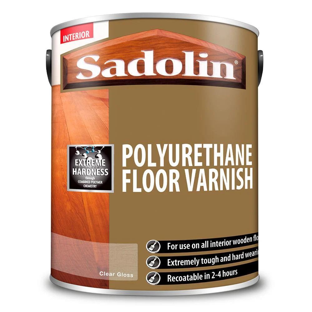 Sadolin Polyurethane Floor Varnish | Clear Gloss