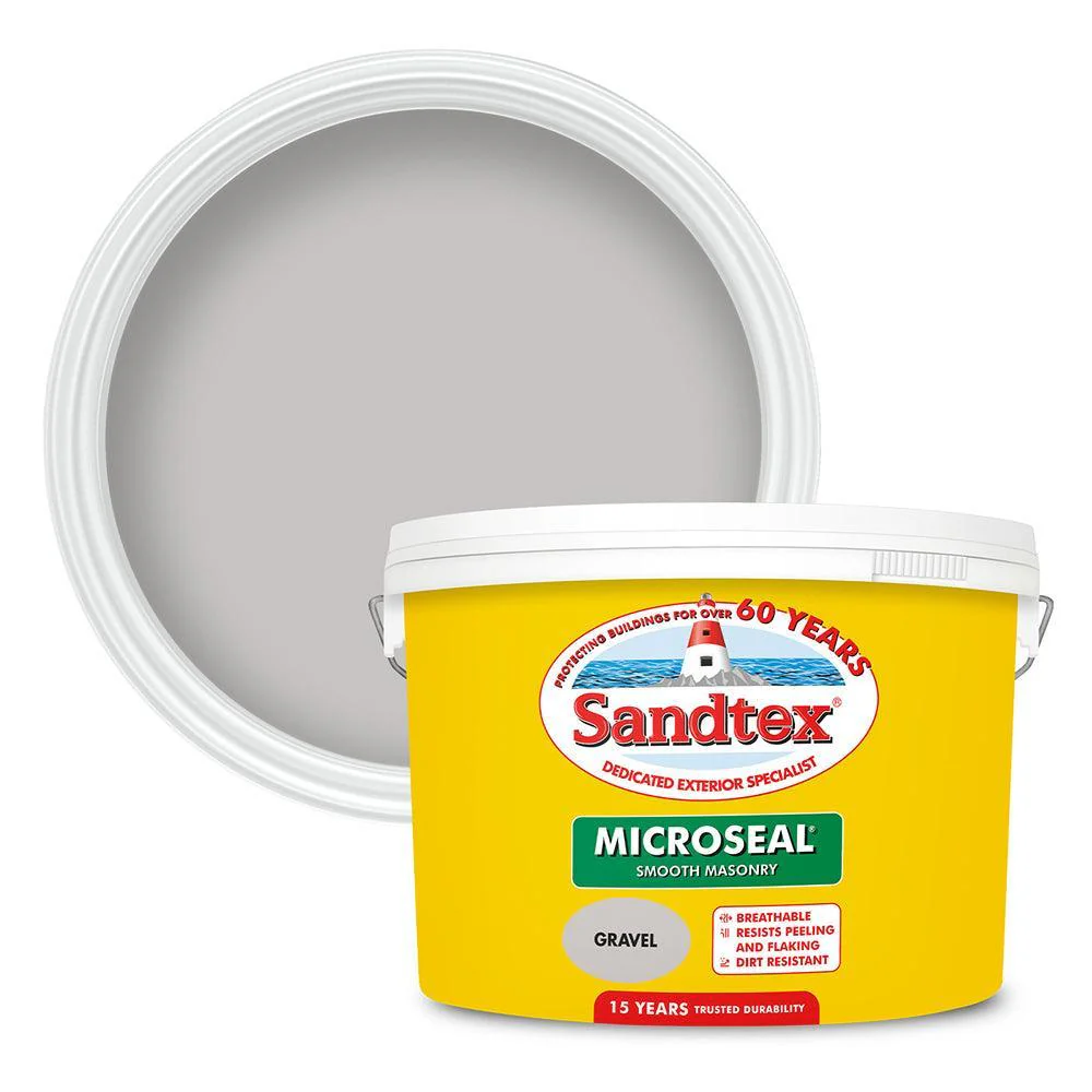 Sandtex Microseal Smooth Masonry Paint | Gravel
