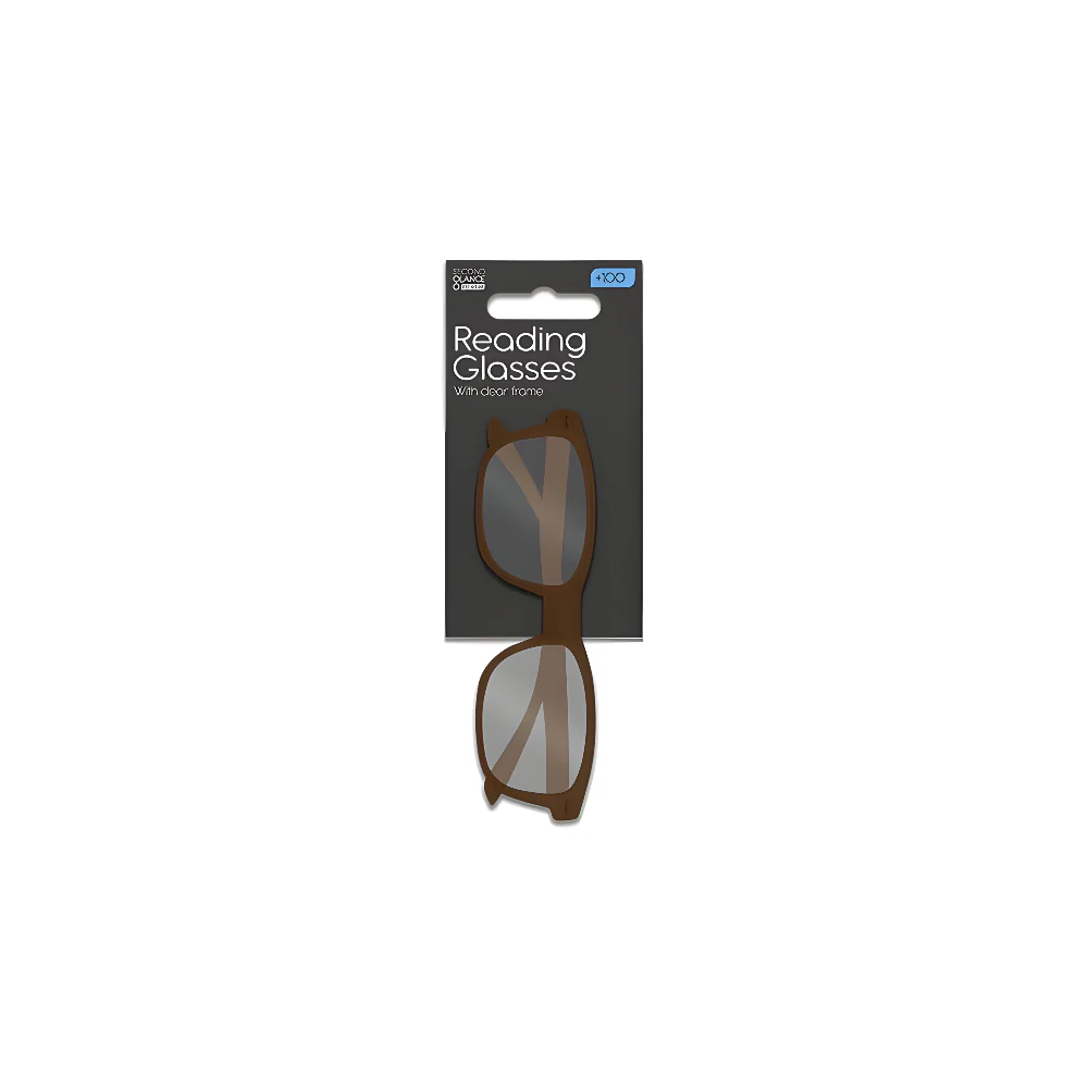 Second Glance Reading Glasses Clear Frame | Foldable, Rectangular Lenses - Image 3