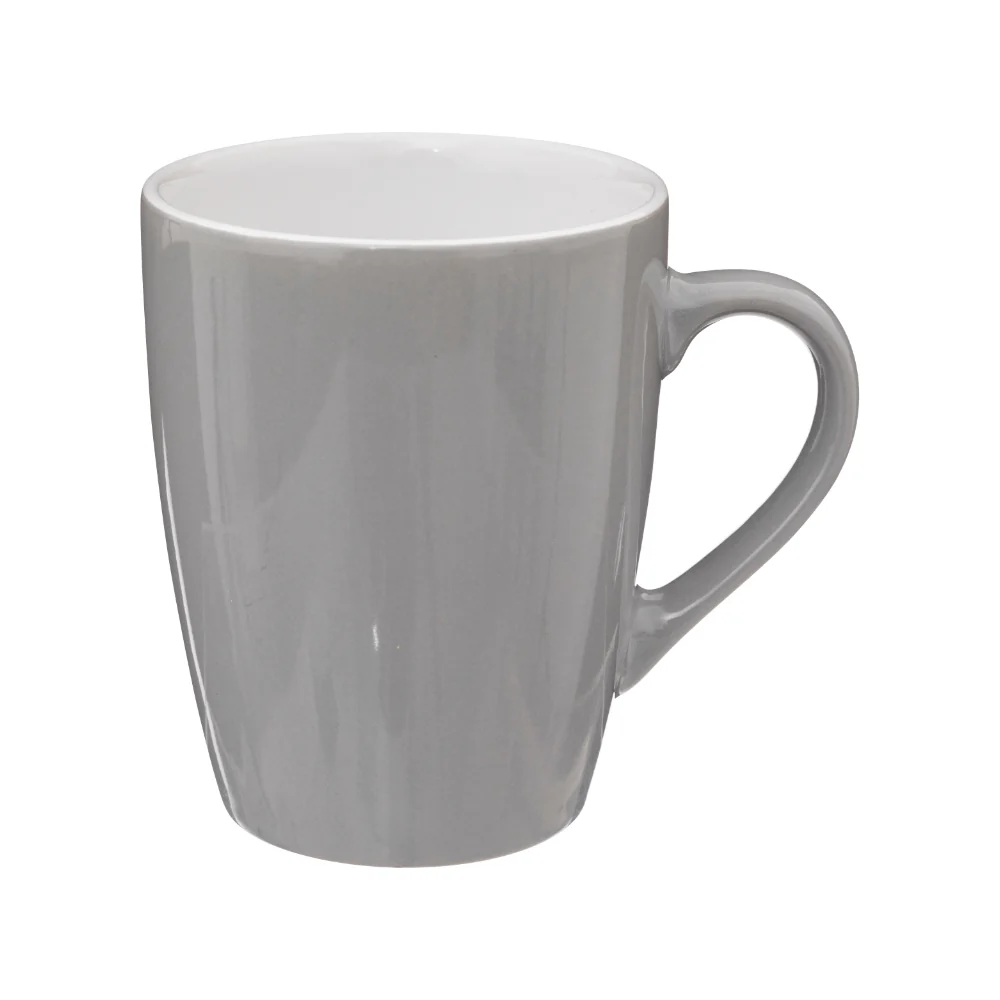 Secret de Gourmet Colorama Grey Mug | 38cl, Glossy Finish, Minimalist Design