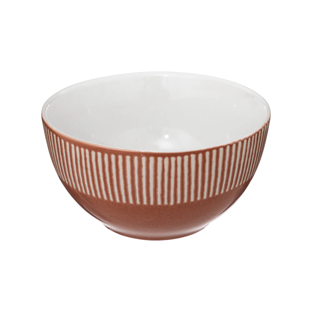 Secret de Gourmet Maya Coral Cereal Bowl | 70cl, Two-Tone, Glossy Interior